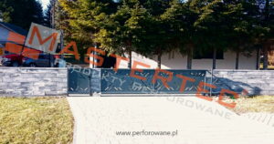 Ogrodzenia panelowe blachy perforowane 006