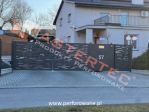Ogrodzenia panelowe blachy perforowane 003